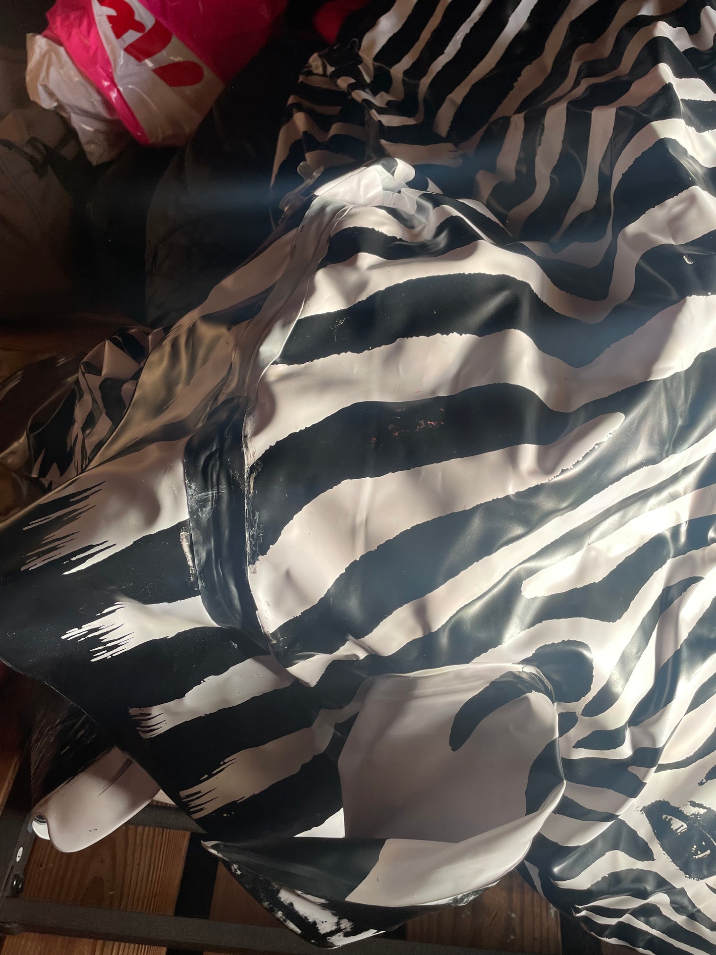 Vintage lifelike zebra