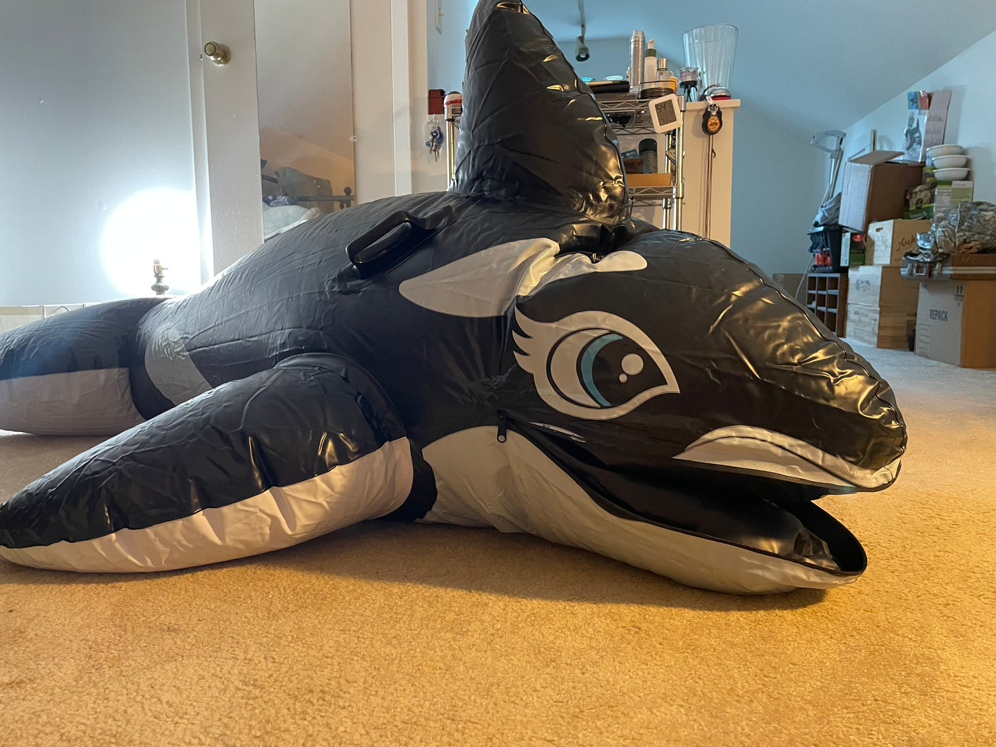 Whale inflatable suit